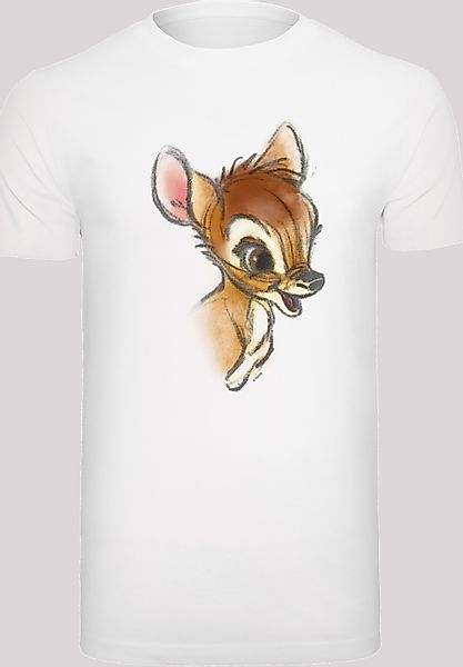 F4NT4STIC Kurzarmshirt "F4NT4STIC Herren Bambi Drawing with T-Shirt Round N günstig online kaufen