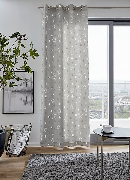 my home Vorhang "STARRY" Ösen 1 Stk. tlg. bedruckt, blickdicht, verschieden günstig online kaufen