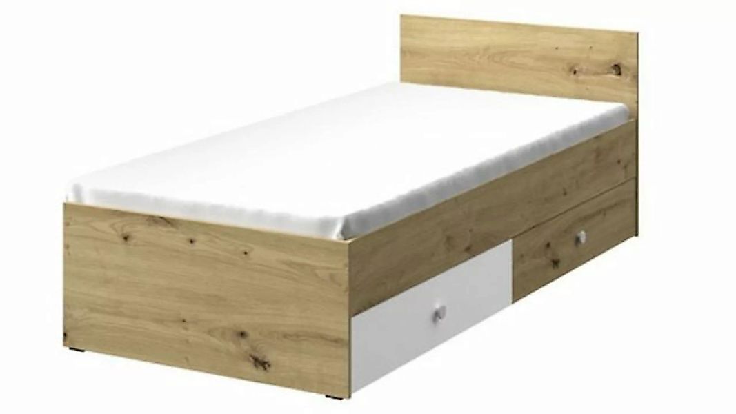 Feldmann-Wohnen Holzbett Nero (Liegefläche 90 cm x 200 cm, ohne Matratze, 1 günstig online kaufen