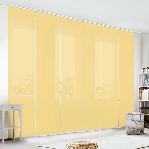 Bilderdepot24 Schiebegardine modern Flächenvorhang blickdicht Honig, günstig online kaufen