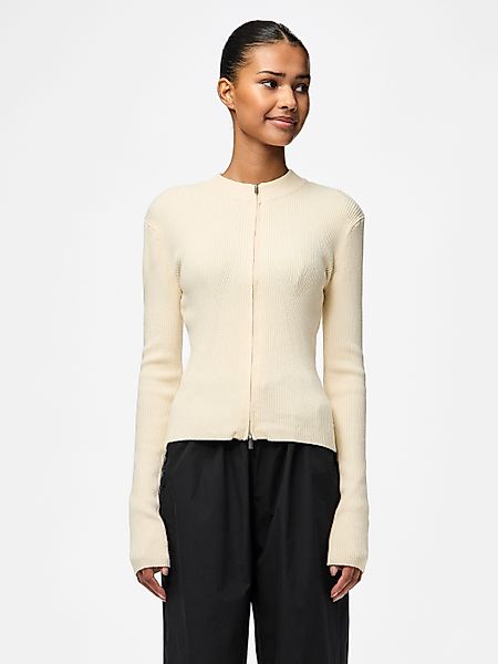 pieces Strickjacke PCCRISTA LS ZIP KNIT günstig online kaufen