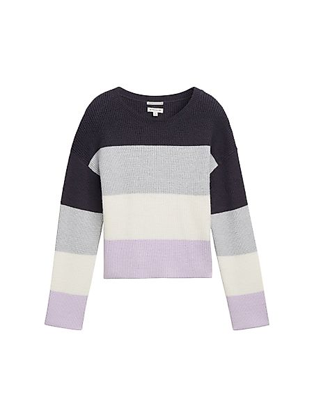 TOM TAILOR Strickpullover mit Colour Blocking günstig online kaufen