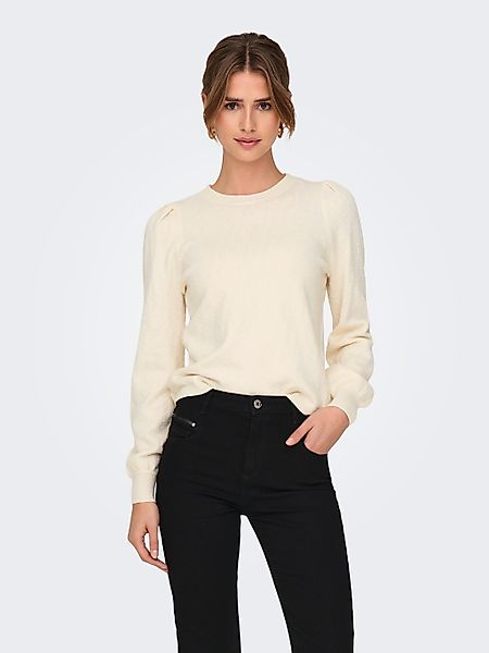 ONLY Rundhalspullover "ONLKATIA LS STRUCTURE PUFF O-NECK CC KNT" günstig online kaufen