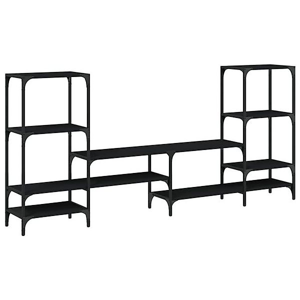 vidaXL TV-Schrank TV-Board Schwarz 206,5x28,5x95 cm Holzwerkstoff günstig online kaufen