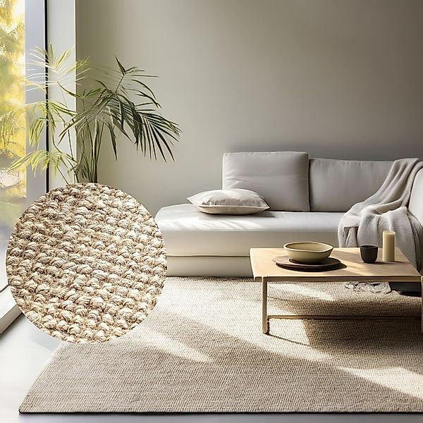 HANSE Home Teppich »Jaipur Juteteppich, als Läufer und in Rund«, rechteckig günstig online kaufen