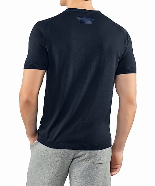 FALKE Herren T-Shirt Rundhals, XL, Blau, Uni, Baumwolle, 60151-643705 günstig online kaufen