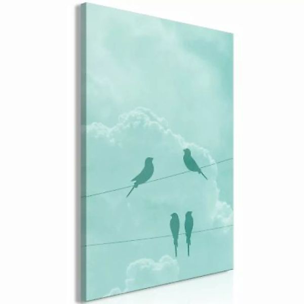 artgeist Wandbild Celadon Sky (1 Part) Vertical grau/grün Gr. 40 x 60 günstig online kaufen