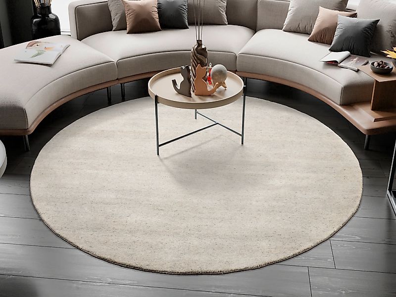 OCI DIE TEPPICHMARKE Wollteppich "ESEMPIO UNI MELANGE" rund 18 mm Höhe rein günstig online kaufen