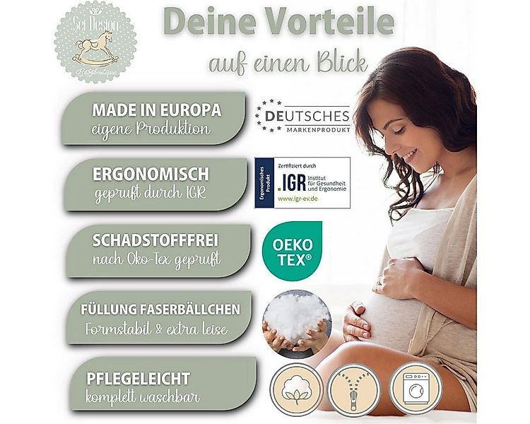 SEI Design Stillkissen Seitenschläferkissen Babynestchen Kuschelnest XXL, S günstig online kaufen
