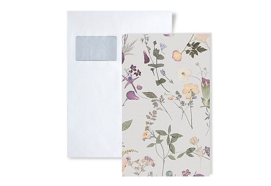 Profhome Vliestapete 1 MUSTERSTÜCK S-397462-GU DIN A4 MUSTER der Floralen T günstig online kaufen