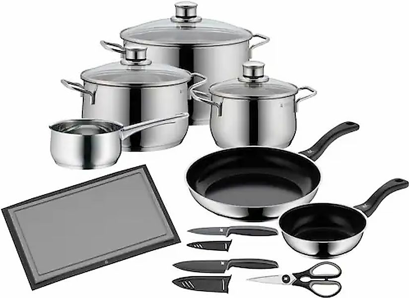 WMF Topf-Set »Diadem Plus« Set, 15 Stk. tlg. Cromargan® Edelstahl Rostfrei günstig online kaufen