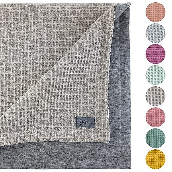 Babydecke Waffelstoff Waffelpiqué, JOLLAA, Kinderwagendecke 100 günstig online kaufen