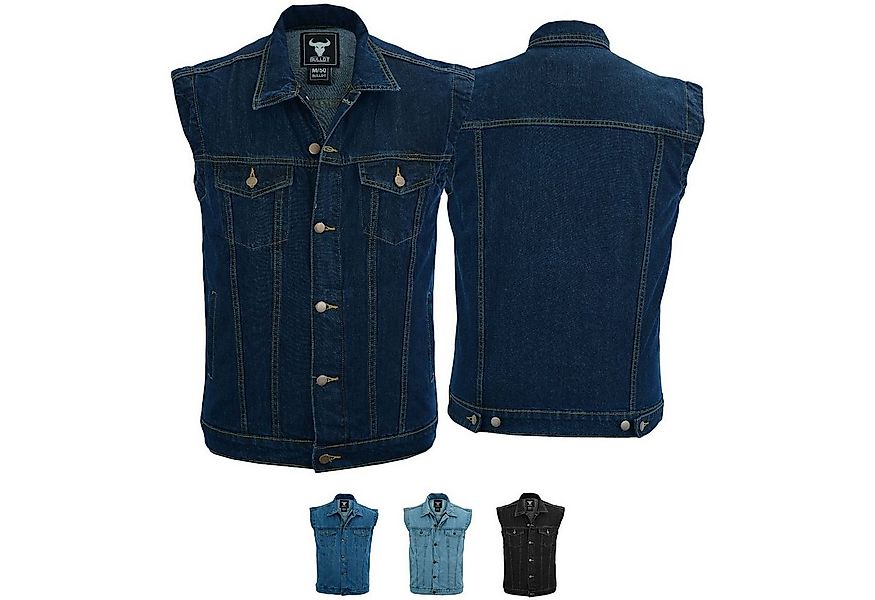 BULLDT Motorradweste BLD698 Jeansweste Biker Kutte Denimweste Bikerweste Mo günstig online kaufen