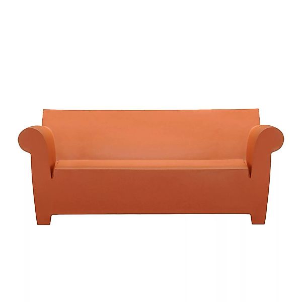 Kartell - Bubble Club 2-Sitzer Outdoor Sofa - terrakotta/durchgefärbtes Pol günstig online kaufen