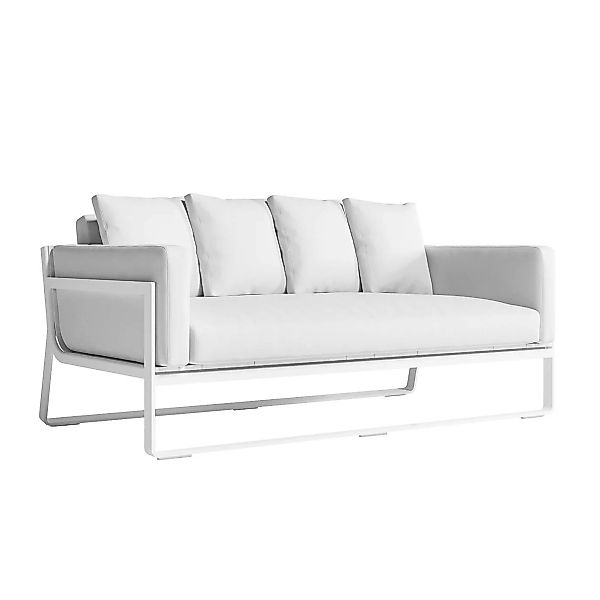 Gandia Blasco - Flat Sofa - weiß/Kunstleder Náutica weiß/BxHxT 180x68x91cm/ günstig online kaufen