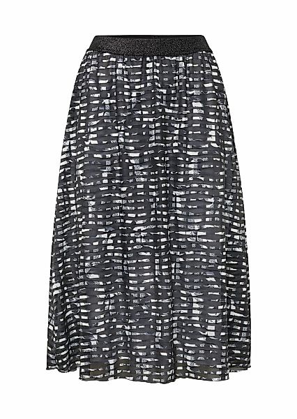 GOLDNER A-Linien-Rock "Kurzgröße Weiter Druckrock mit Rundumgummibund" Ohne günstig online kaufen