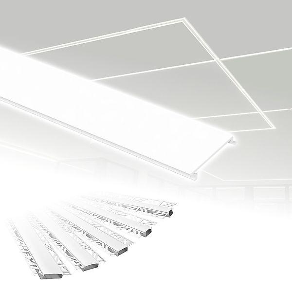 Hexim LED-Stripe-Profil 2m Trockenbauprofil Alu LED günstig online kaufen