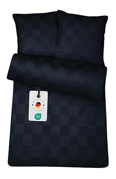 Carpe Sonno Bettwäsche Damast 135x200 Baumwolle Hotel Bettwäsche kariert Be günstig online kaufen