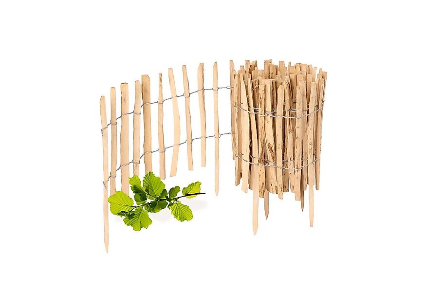 Garronda Zaun Staketenzaun 1 St 35cm x 5m zum Stecken aus Holz – Gartenzaun günstig online kaufen