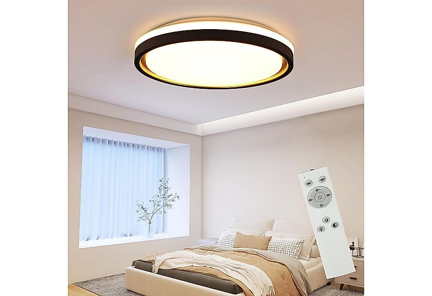 ZMH LED Deckenleuchte Wohnzimmer Ø30CM Dimmbar mit Fernbedienung Modern Dec günstig online kaufen