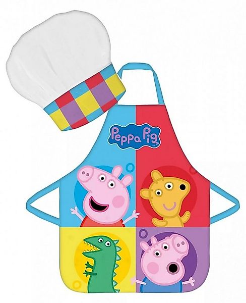 Peppa Pig Kochschürze Wutz Kinder Rainbow Malschürze Kindergarten Backset günstig online kaufen