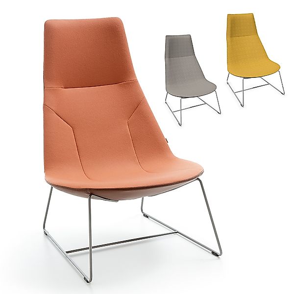 Profim Chic Lounge Sessel | hohe Rückenlehne | Kufengestell | Konfigurator günstig online kaufen