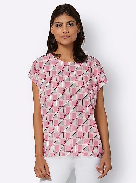 Sieh an! Klassische Bluse Schlupfbluse Kurzarm günstig online kaufen