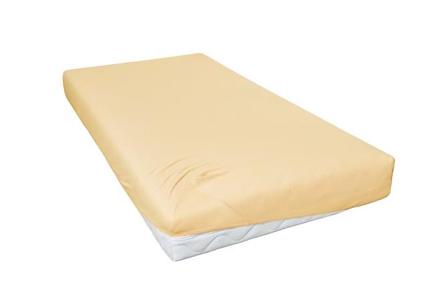 Spannbetttuch ca. 150x200 cm pfirsich Jersey günstig online kaufen