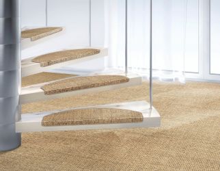 Dekowe Stufenmatte "Mara S2" halbrund 5 mm Höhe 100% Sisal, große Farbauswa günstig online kaufen