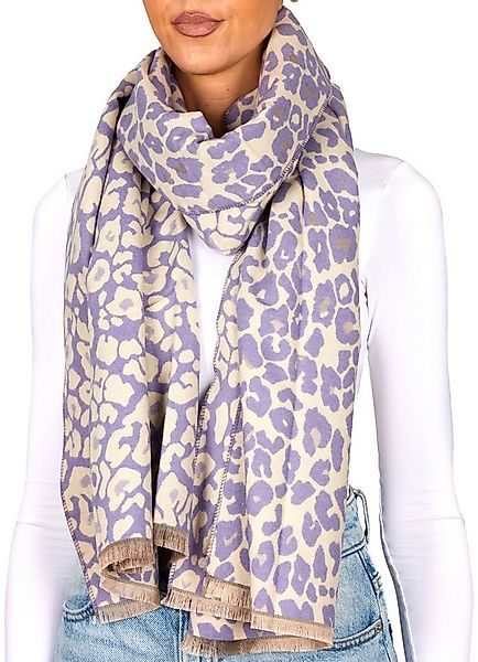 BRUBAKER Schal Cashmirillo Damen Schal mit Leoparden Muster - 70 x 200 cm, günstig online kaufen