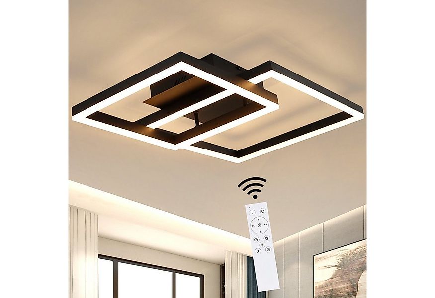 Nettlife LED Deckenleuchte LED Deckenleuchte quadratische Rahmen, Dimmbar m günstig online kaufen
