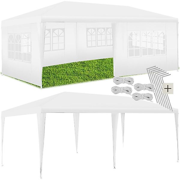 tectake Pavillon Partyzelt Novara mit 5 günstig online kaufen