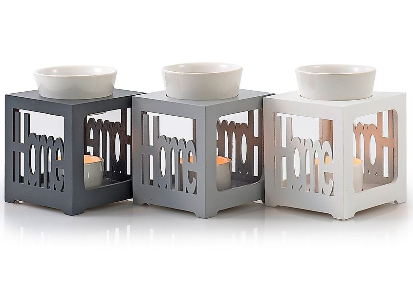 Levandeo® Duftlampe, Duftlampe schwarz anthrazit Home Keramik Öllampe Aroma günstig online kaufen