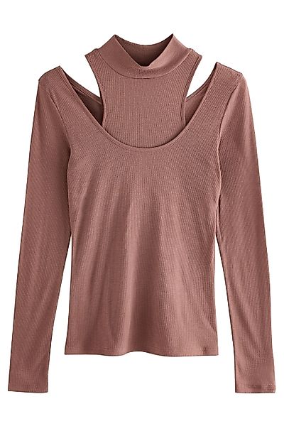 Next Langarmshirt Mehrlagiges, halbtransparentes Langarmoberteil (1-tlg) günstig online kaufen