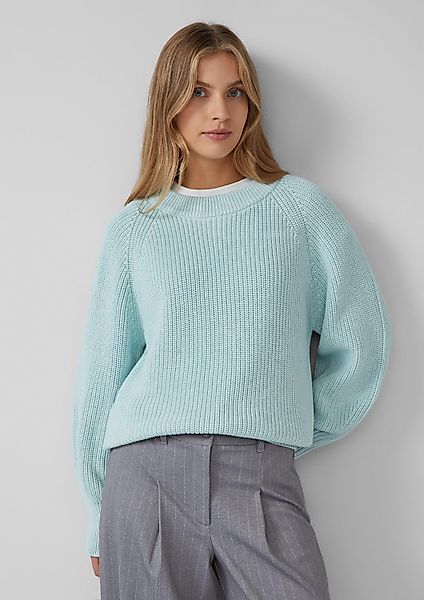 s.Oliver Longpullover Strickpullover Strickpullover mit Raglanärmeln günstig online kaufen