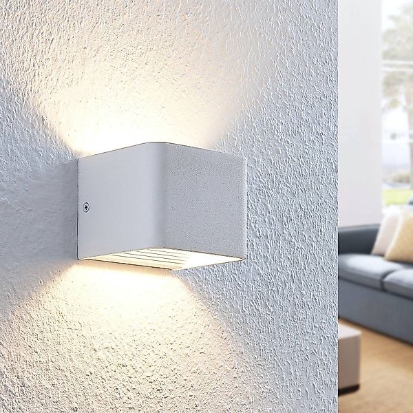 LED-Wandleuchte Lonisa, weiß, 10 cm günstig online kaufen