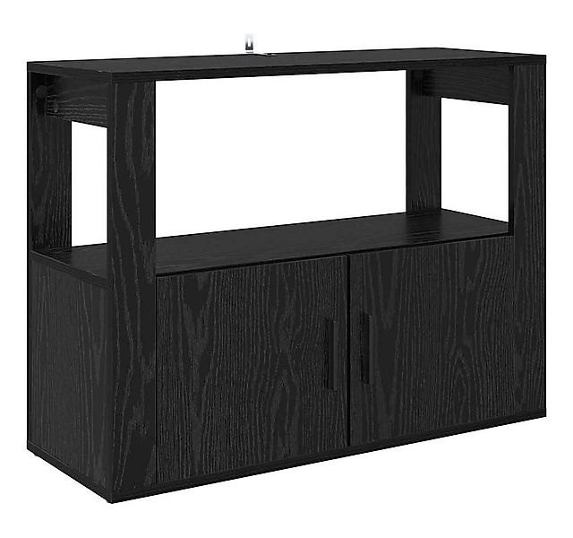 vidaXL Sideboard Sideboard Schwarz Eichen-Optik 80 x 30 x 60 cm Holzwerksto günstig online kaufen