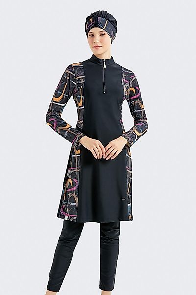 C&CITY Schwimmanzug Vollständig bedeckter 4-teiliger Hijab-Badeanzug günstig online kaufen