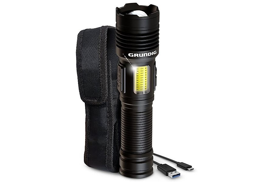 Grundig LED Taschenlampe Arbeitsleuchte - Notfall USB Ladung von Telefon/Ta günstig online kaufen