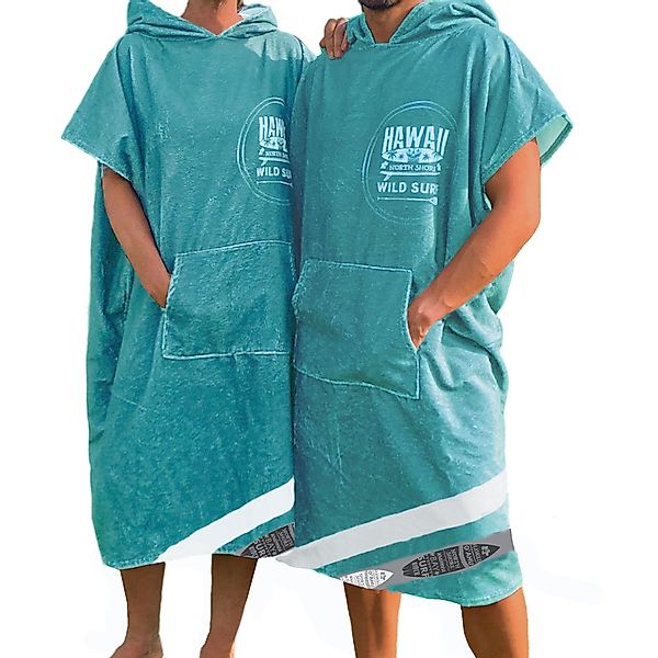 HOMELEVEL Bademantel Badeponcho Unisex - Surf günstig online kaufen
