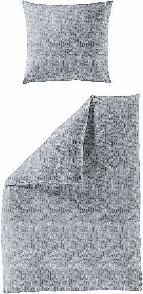 BIERBAUM Bettwäsche "4134" 2 Stk. Premium Mako-Satin Seersucker, 100 % Baum günstig online kaufen