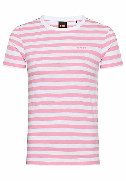 BOSS ORANGE T-Shirt "Esla Striped Premium Damenmode", Premium Damenmode, im günstig online kaufen