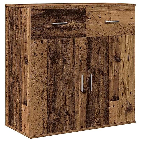vidaXL Sideboard mit Schubladen Altholz 79 x 38 x 80 cm Holzwerkstoff 87167 günstig online kaufen