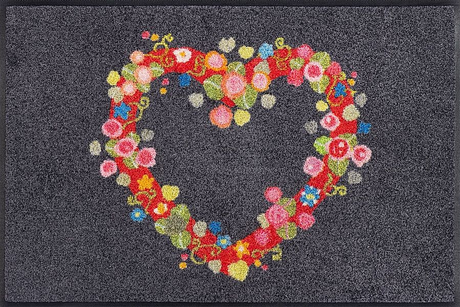 wash+dry by Kleen-Tex Fußmatte Floral Romance, rechteckig, Höhe: 7 mm günstig online kaufen