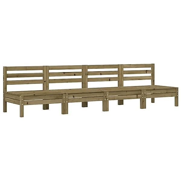 vidaXL Gartensofas ohne Armlehnen 4 Stk Kiefernholz Imprägniert 838011 günstig online kaufen