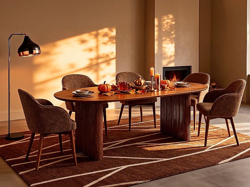 Stehleuchte verstellbar - Metall - H. 120 cm - Schwarz & Kupferfarben - YIL günstig online kaufen