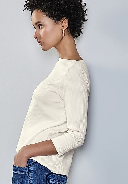 STREET ONE 3/4-Arm-Shirt, aus softem Materialmix günstig online kaufen
