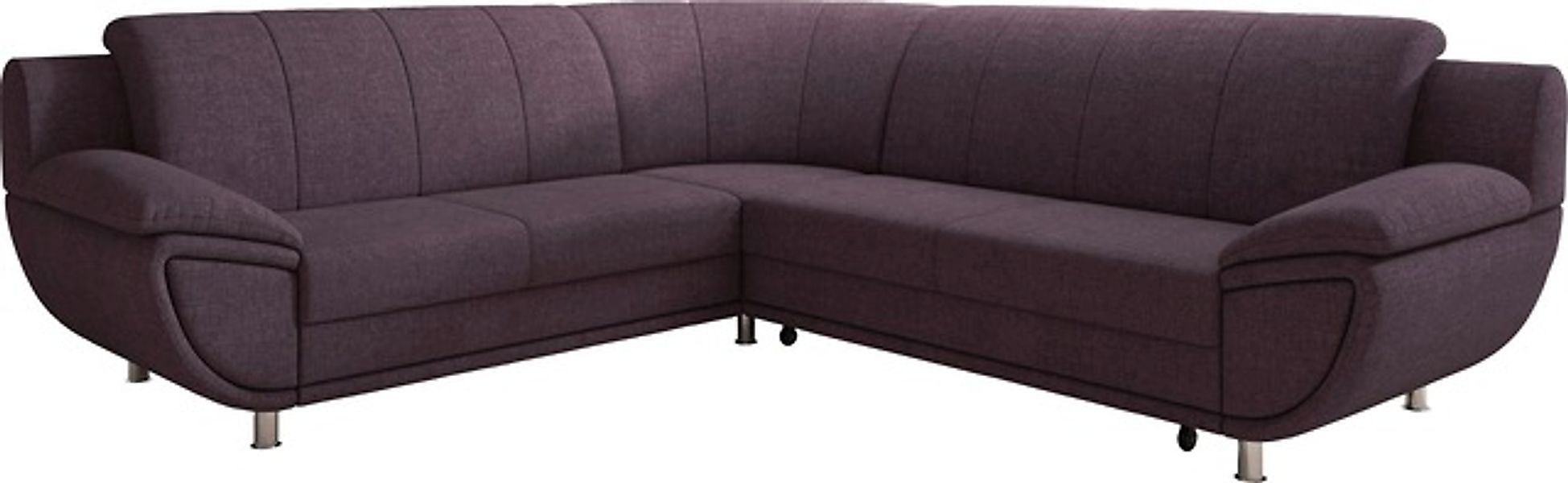 TRENDMANUFAKTUR Ecksofa »Rondo II, zeitlos & elegant, bequeme Armlehnen, L- günstig online kaufen