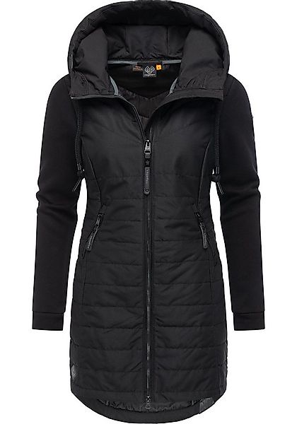 Ragwear Steppmantel Lucinda Long Mantel aus modernem Materialmix mit Kapuze günstig online kaufen