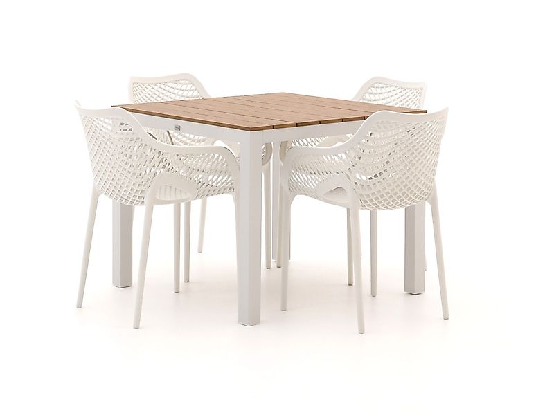 Forza Ripi/Fidenza 90 cm Gartenmöbel-Set 5-Teilig Stapelbar günstig online kaufen